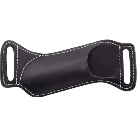 Funda de cuero para cuchillo, estuche para cuchillo plegable, bolsillo multiherramienta con presilla para cinturón para cuchillo plegable