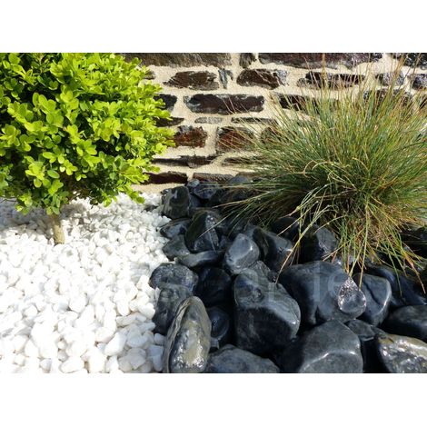 Gravier Blanc Brillant 8-12 Pack de 7 M² - 14 sacs - 280 kg