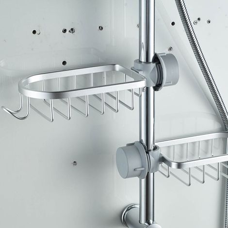 Porte-éponge pour robinet de cuisine en acier inoxydable, rangement pour évier et douche, organisateur de salle de bain