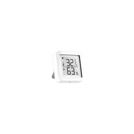 Pantalla LCD WiFi Tuya, fuente de alimentación USB, sensores inteligentes, cambio de °F/°C, visualización de temperatura y humedad, conexión para automatización del hogar. (1/5)