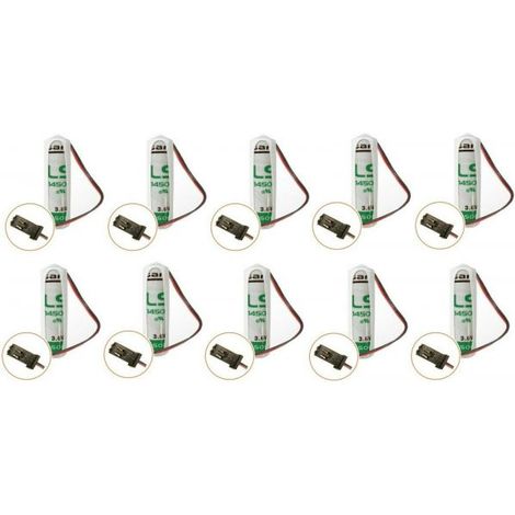 10 Batteria litio LS14500 3.6V 2.2Ah compatibile AVS SPECTRUM WS4 /JET WS 4