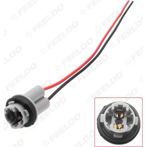 T15 W16W LED-Autolampenfassung, keilförmiger LED-Lampenkabelanschluss, runde Autolampenfassung (1/5)