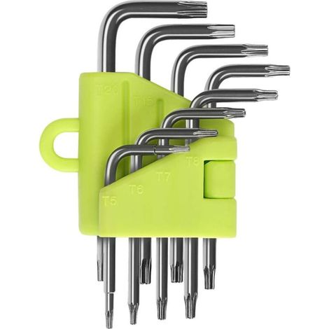 Clés décalées, jeu de 8 clés hexagonales, tournevis cruciforme Phillips T5 T6 T7 T8 T9 T10 T15 T20, outils à main, clés hexagonales (1/5)