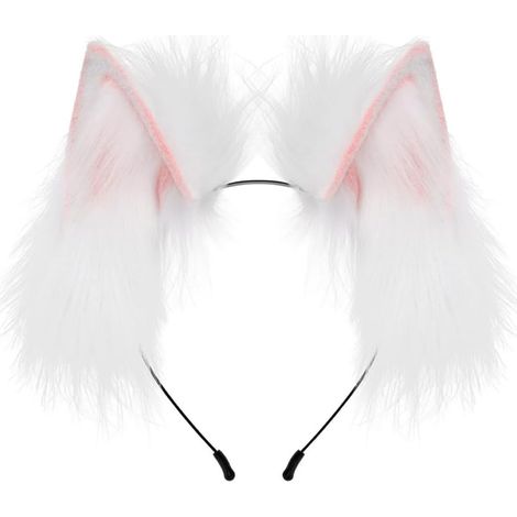 Serre-tête avec oreilles de soubrette - Serre-tête pliable pour fille - Accessoire de fête sur le thème des sous-cultures (1/5)