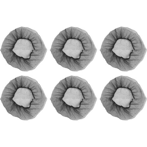 100pcs 21in Bonnets Filets à Cheveux Jetables Respirants Anti-Chute Nylon Résille pour Coiffure (1/5)