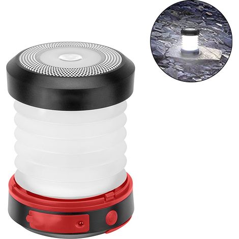 Lanterne De Camping - Solaire Ou Rechargeable USB - Pliable Pour Coupures De Courant, Randonnée Nocturne Et Camping - 1 Pièce (1/5)