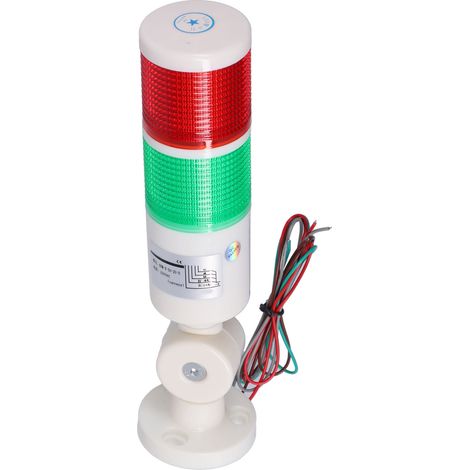 Tour de signalisation BERM toujours lumineuse, dispositif d'avertissement pliable à lumière LED 2 couleurs avec Buzzer AC220V (1/4)