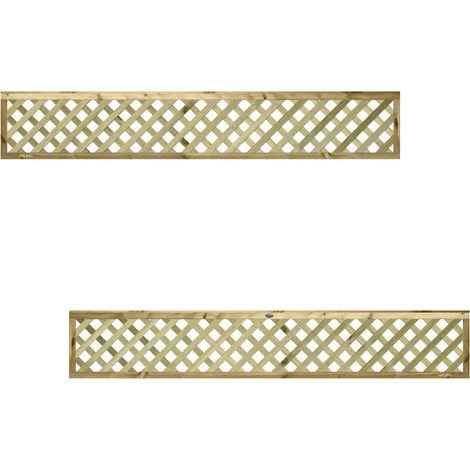 Premier 6ft x 1ft URBAN Capped Diamond Trellis Panel