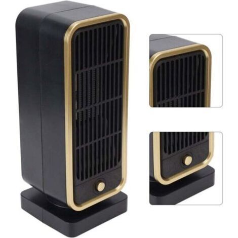 Chauffage de l'espace Protection contre la surchauffe Chauffage en céramique PTC Silencieux 40 dB Ignifuge ABS Chauffage de l'espace portable Prise UE 220 V à 250 V (1/5)