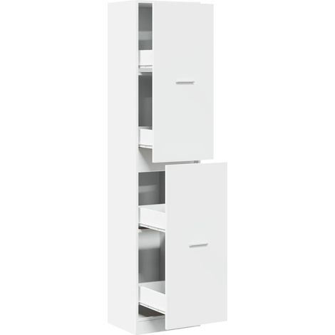 Apothecary Cabinet White 40x41x174.5 cm Engineered Wood vidaXL