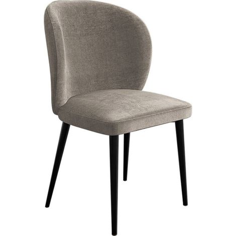 Silla Jackson 104, Negro + Magic Velvet 2209, 87x50x59cm, Tapiz, Metálico