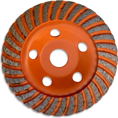 Plateau de Surfaçage/Ponçage Diamant Turbo Premium 125 x Al. 22,23 mm - Béton, Granit, Pierre - TURBOGRIND - OMNIVOR