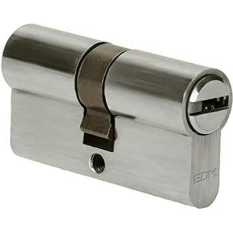 Cilindro in nichel 60mm (30+30mm) R13 Camma corta con 5 chiavi di sicurezza incluse EDM (1/3)