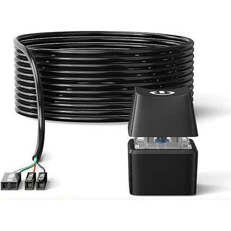 2 câbles d'extension de 10 m pour bouton d'alimentation externe de carte mère PC avec interrupteur LED noir pour ordinateur de bureau. (1/3)