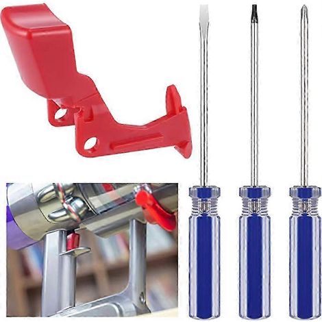 Bouton de gâchette rouge de remplacement pour Dyson V10/V11  bouton de gâchette de remplacement amélioré avec 3 tournevis inclus (1/4)