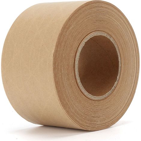 Ruban adhésif en papier kraft, écologique, inscriptible et activé par l'eau, ruban d'emballage en papier kraft brun pour la peinture artistique