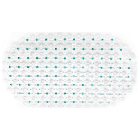FENOPLASTICATapis de bain antidérapant à bulles, adapté aux baignoires et aux salles de douche, fabriqué en plastique PVC avec ventouses. (1/5)