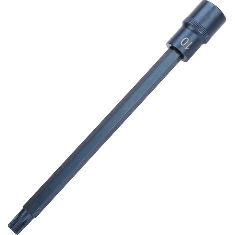 Embout de tournevis 12 pans, douille carrée 1/2 po, acier allié S2, M10, outil de visserie 200 mm (1/5)
