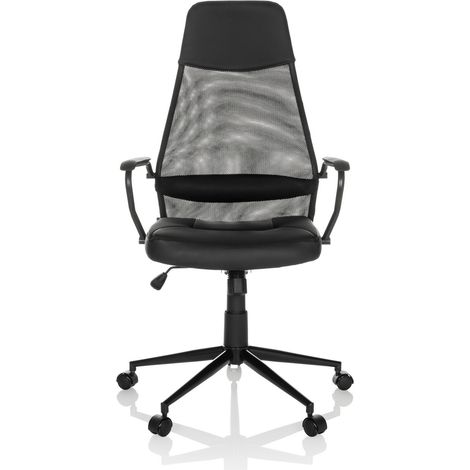 Chaise de bureau / chaise pivotante MARCOZ Maille / Tissu noir MyBuero
