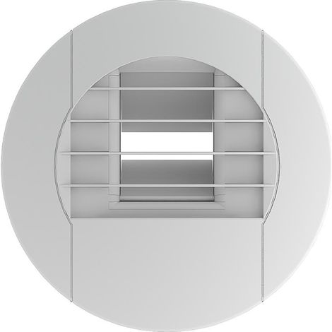 Bouche hygroréglable tertiaire (230V) cde élec temporisée 10-45/150 m3/h D125 mm S&P (UNELVENT) 853137
