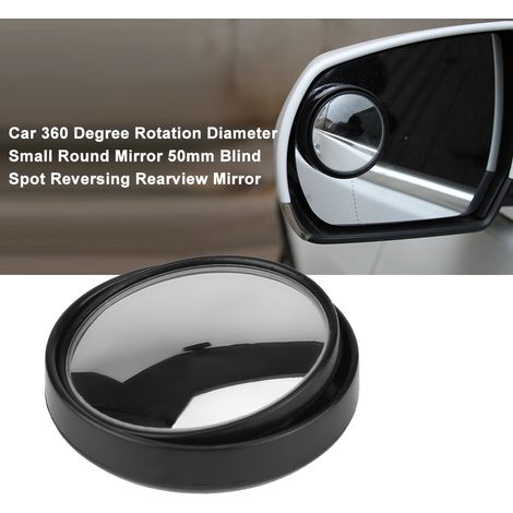 Petit miroir circulaire 50 mm auto orientable 360° point aveugle rétroviseur marche arrière (1/5)