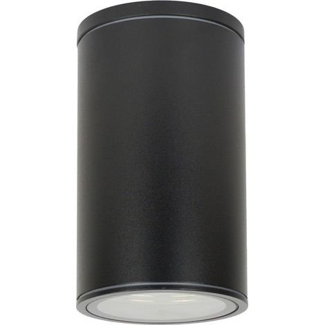 Spot plafond extérieur 11 cm E27 noir IP54 SU-MA Adela (1/3)