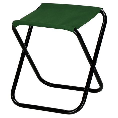 Sedia da campeggio pieghevole da pesca per il campeggio, colore verde.