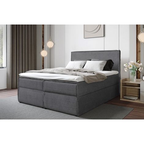 Lit Boxspring Tilia - 180x200 Cm - Coffre De Rangement - Lit Double - Design Moderne - Matelas À Ressorts Bonnell (1/5)