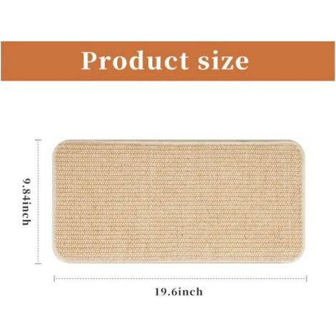 3 Pièces Tapis griffoir pour Chat,50x25cm,Antidérapant Griffoir Chat Canapé,Tapis griffoir Chat,Convient aux Murs et aux Coins (1/4)