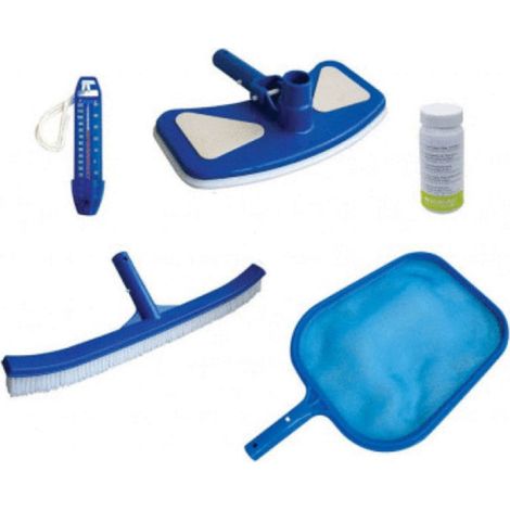 Kit d'entretien piscine 6 éléments, epuisette ect.. - jardiboutique