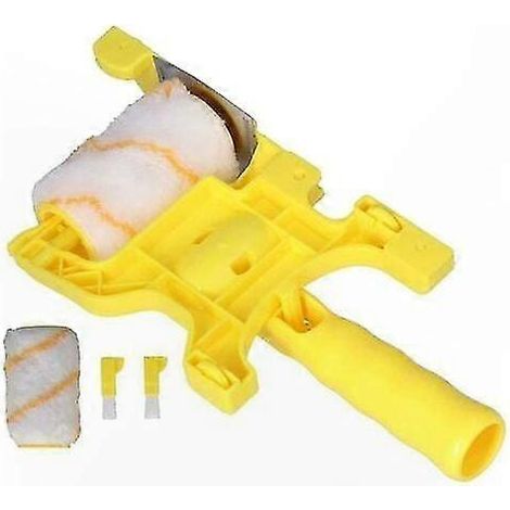 Kit de peinture rouleau et pinceau multifonction, lot de 5 outils manuels pour finitions nettes et précises, parfait pour projets de peinture murale et plafond à domicile (1/5)