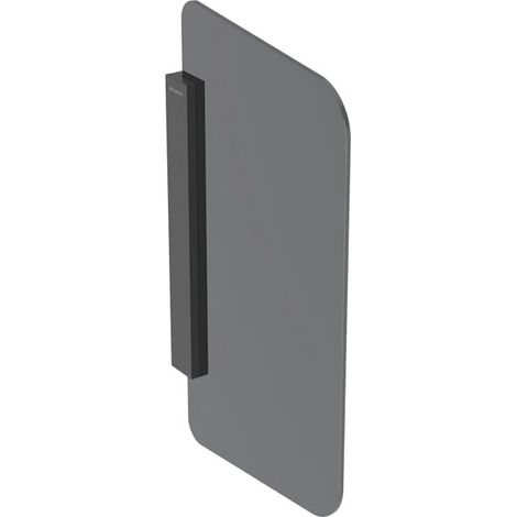 GEBERIT 115205CD1 Cloison de séparation d'urinoir, support : noir mat (1/4)
