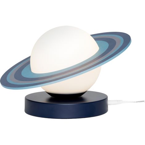 Litecraft Sammie Saturn Table Lamp LED Children's Lighting - Multicoloured