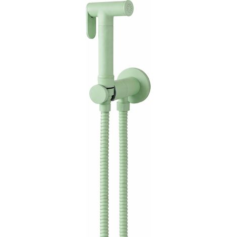 Set idroscopino WC con doccetta dotata di sistema shut-off colore verde pastello Pollini Acqua Design Jessy SHOP000107 Verde Pastello (1/5)