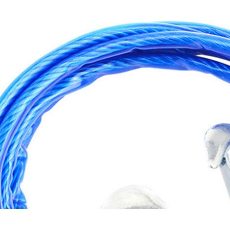 Câble de treuil en acier caoutchouté renforcé, résistant à l'usure, pour remorquage SUV, camion, ATV, UTV - 5m/16.4ft, capacité 7 tonnes (1/5)