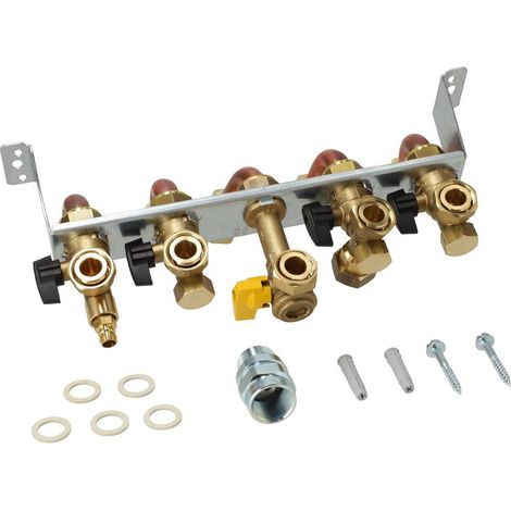 Remeha Vormontagebügel mit Absperrarmaturen Tzerra Ace -Matic 15 DS 25 DS