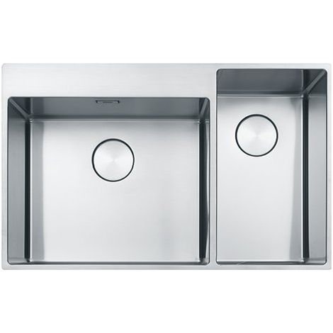 Franke BXX 220-50-27. Tipo di lavello: Lavello ad incasso, Forma del lavandino: Rettangolare, Materiale del lavandino: Acciaio inox. Larghezza: 510 mm, Lunghezza: 820 mm - 127.0586.160 (1/2)