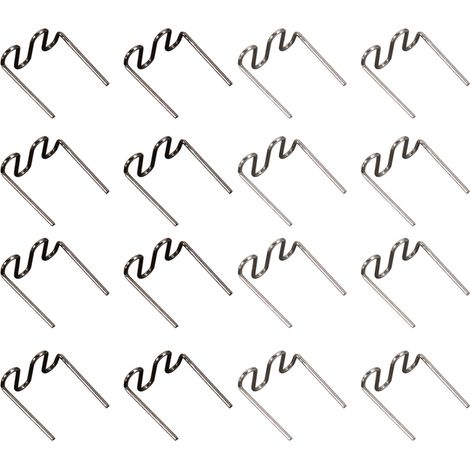 500 grapas termoadhesivas para reparación de plástico, precortadas en forma de onda, 0,6 mm/0,8 mm, ondas grandes. (1/5)