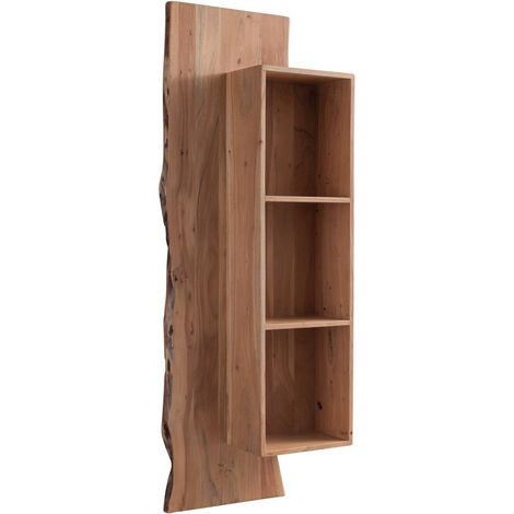 Wandregal Akazie 50x22x147 natur lackiert PURE ACACIA 101