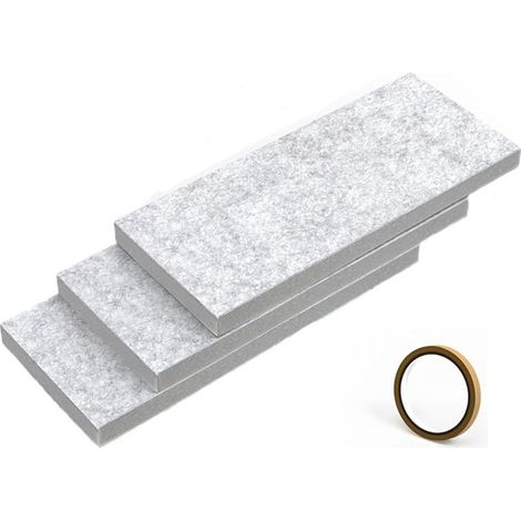 Lot de 3 panneaux isolants en mousse pour joint de fenêtre AC - Panneau isolant pour climatiseur - Barrière thermique - Résistant aux intempéries - 41,9 cm (1/5)