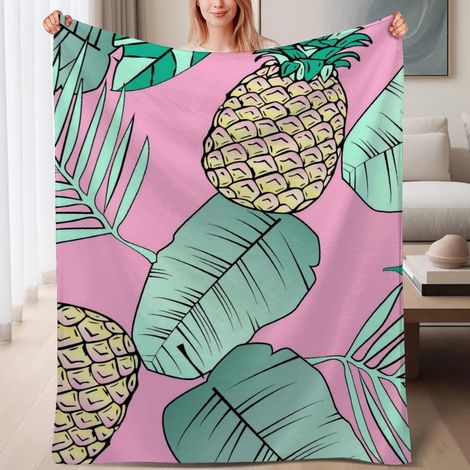 Couverture de lit en polaire ultra légère, douce et chaude en microfibre,6080 pouces (1/4)