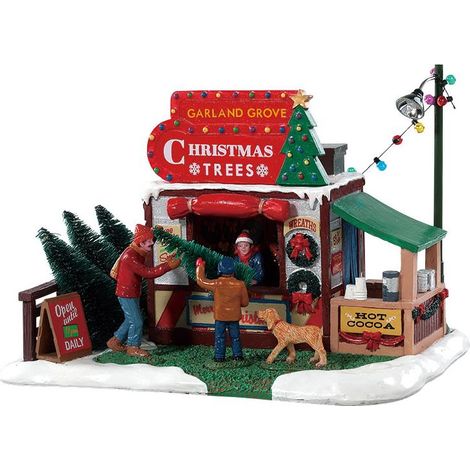 Venditore di alberi di natale-Garland grove tree lot 83354 LEMAX