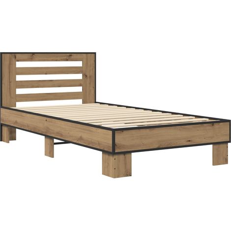 Maison Exclusive - Struttura letto con testata Rovere Artigianale 80 x 200 cm (1/5)