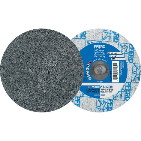 PFERD TOOLS COMBIDISC verpresste Vliesronde CDR PNER Ø 75 mm Weich A Grob für Finish 25 Stk (1/5)