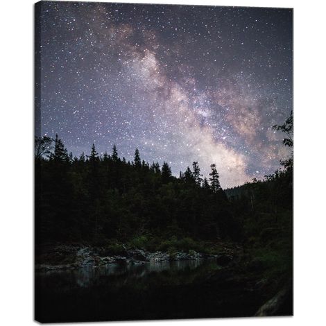 Leinwanddruck Weltraum Sternenhimmel 40x50