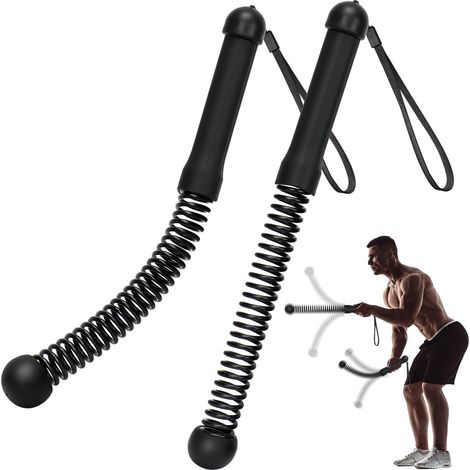 Cordes d'entraînement lestées sans corde améliorées, 2 cordes d'entraînement sans fil pour salle de sport à domicile, HIIT, musculation, corde d'entraînement portable silencieuse, pour hommes et femm
