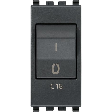 VIMAR - 20405.16 Interruttore MT 1P+N C16 120-230V grigio
