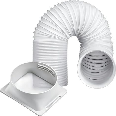 Tubo di scarico portatile per condizionatore, tubo di ventilazione flessibile Tubo di scarico per condizionatore da 150 mm, tubo di scarico flessibile, per finestre, porte, casa, camera da letto, sog (1/5)