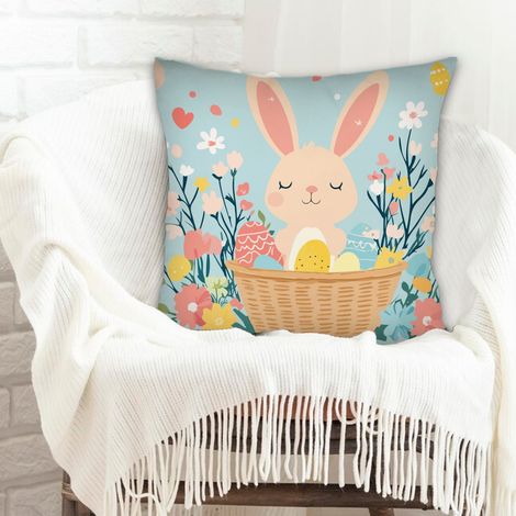 Housses de coussin en polyester résistante rustique pour canapé lit chaise décoratif de ferme la saint-valentin (1/5)
