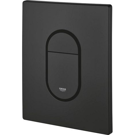 Grohe – Plaque de déclenchement WC phantom black – Finition métal ABS – Chasse d’eau double commande – Compatible mécanisme pneumatique AV1 – 38844KF0-Chrom (1/4)